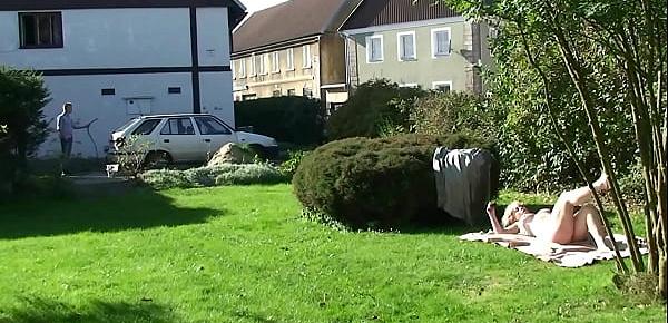 Big tits blonde mother in law riding his horny cock